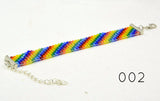 Rainbow woven bracelet - Kinetic Color Foundry