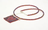 Heart Patterned Beaded Fidget Necklaces - Foldable, rollable, elegant stims - Kinetic Color Foundry