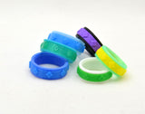 Diamond Pattern Fidget Ring - Kinetic Color Foundry