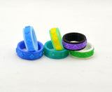 Diamond Pattern Fidget Ring - Kinetic Color Foundry