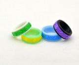 Diamond Pattern Fidget Ring - Kinetic Color Foundry