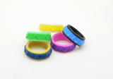 Musical Note Pattern Fidget Ring - Kinetic Color Foundry