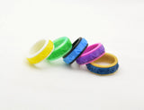 Musical Note Pattern Fidget Ring - Kinetic Color Foundry