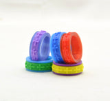 Cross Pattern Fidget Ring - Kinetic Color Foundry