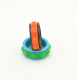 Basketball Pattern Fidget Ring - Kinetic Color Foundry