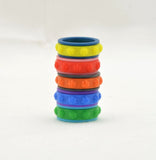 Basketball Pattern Fidget Ring - Kinetic Color Foundry