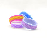 Wave Pattern Fidget Ring - Kinetic Color Foundry