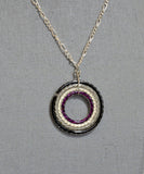 Nested Circle Asexual Pride Necklace - Kinetic Color Foundry