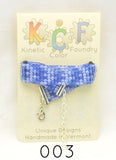Ocean Blue Waves series; Beaded Loom Bracelets for Tactile Stimming while Looking Fancy - Kinetic Color Foundry
