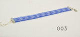 Ocean Blue Waves series; Beaded Loom Bracelets for Tactile Stimming while Looking Fancy - Kinetic Color Foundry
