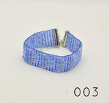 Ocean Blue Waves series; Beaded Loom Bracelets for Tactile Stimming while Looking Fancy - Kinetic Color Foundry