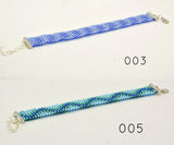 Ocean Blue Waves series; Beaded Loom Bracelets for Tactile Stimming while Looking Fancy - Kinetic Color Foundry