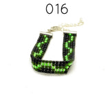 Retrowave Series Beaded Loom Bracelets for Tactile Stimming while Looking Fancy - Kinetic Color Foundry