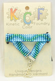 Ocean Blue Waves series; Beaded Loom Bracelets for Tactile Stimming while Looking Fancy - Kinetic Color Foundry