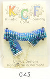Ocean Blue Waves series; Beaded Loom Bracelets for Tactile Stimming while Looking Fancy - Kinetic Color Foundry