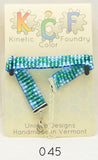 Ocean Blue Waves series; Beaded Loom Bracelets for Tactile Stimming while Looking Fancy - Kinetic Color Foundry