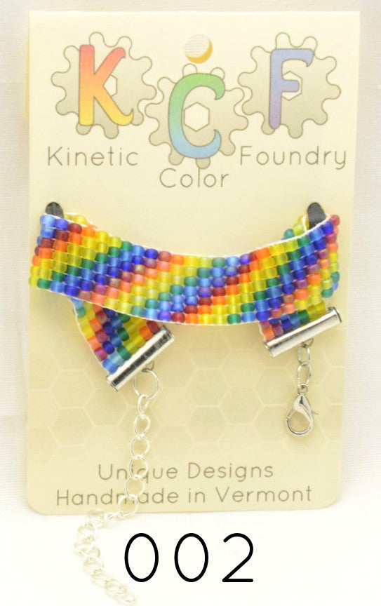 Rainbow woven bracelet – Kinetic Color Foundry