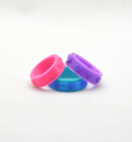 Heart Pattern Fidget Ring - Kinetic Color Foundry