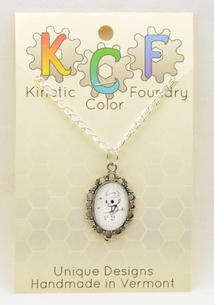 The Demon and the Mouse Necklace - Kinetic Color Foundry