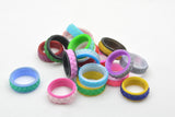Honeycomb Pattern Fidget Ring - Kinetic Color Foundry