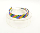 Rainbow woven bracelet - Kinetic Color Foundry