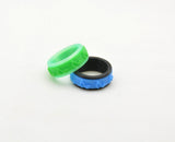 Musical Note Pattern Fidget Ring - Kinetic Color Foundry