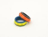 Basketball Pattern Fidget Ring - Kinetic Color Foundry